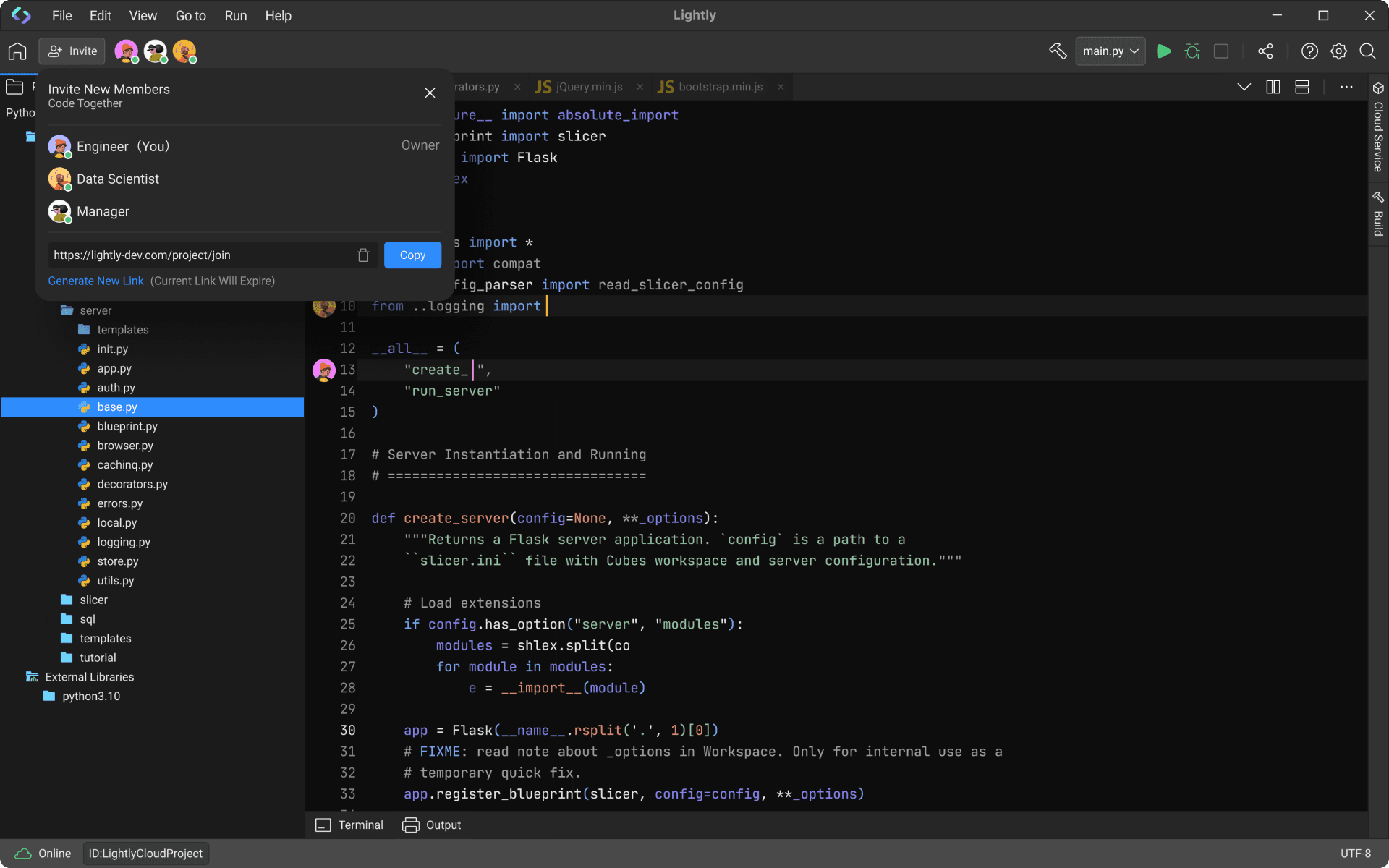 Collaboration Feature in Lightly