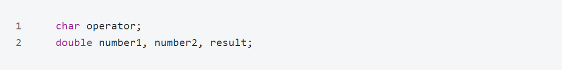 Java定义变量代码